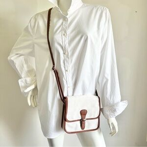 The PERFECT Summer Bag: Elegant White and Brown Jules & James Crossbody